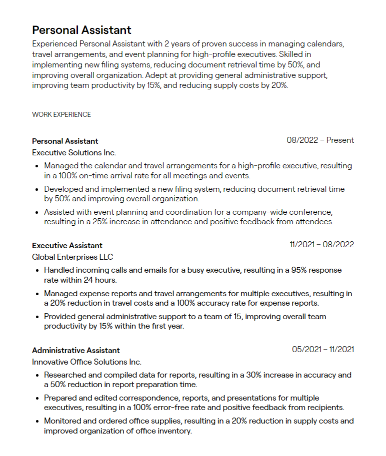 4 Virtual Assistant Resume Examples with Guidance 